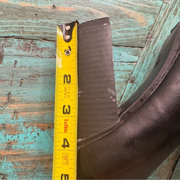 Vintage 725 Originals Black Chunky Heeled Loafers Size 9 - Picture 12 of 15